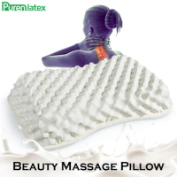 PurenLatex Thailand Pure Natural Latex Pillow Soft Adult Contoured Neck Protective Cervical Spine Correct Anti-Mite Stiff Pillow