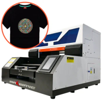 Maxwave A3 Textile Garment Printing Machine DTG Printer for T-shirt Clothes Jeans Mask Automatic Flatbed T-shirt Printers