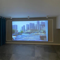 2024 Universal Projection Screen for Long Throw Ultral Short Throw UST Projector Cinema White 1cm Border Frame for Home Theater
