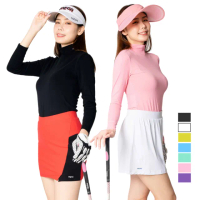 【MEGA GOLF】女款-防曬涼感機能內搭衣滑衣 UV-M301(高爾夫防曬打底衣 內搭衣)