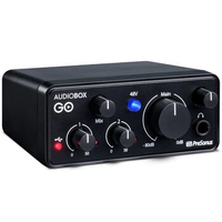 PreSonus AudioBox GO portable audio interface 2 in 2 out professional XMAX-L Mic Preamp for home and mobile recording