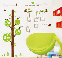 壁貼【橘果設計】照片樹 DIY組合壁貼/牆貼/壁紙/客廳臥室浴室幼稚園室內設計裝潢