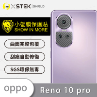 【o-one台灣製-小螢膜】OPPO Reno 10 Pro 精孔版鏡頭保護貼2入(CARBON款)