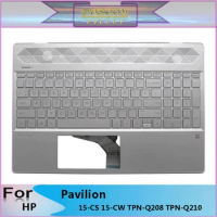 New Original For HP Pavilion 15-CS 15-CW TPN-Q208 TPN-Q210 Laptop Palmrest Case Keyboard US English Version Upper Cover