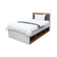 Informa 120x200 Cm Biel Tempat Tidur Sorong Dengan Penyimpanan - Putih