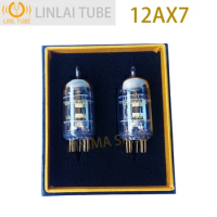 LINLAI 12AX7 12AU7 Vacuum Tube Replace JJ gold lion Psvane 12AX7 ECC83 12AU7 ECC82 Electronic Tube Series Applies Amplifier