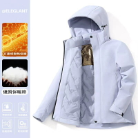臺灣出貨 S-5XL 情侶石墨烯外套  衝鋒外套 棉服外套 男生防寒外套 防風防水外套 極暖衝鋒衣 帽子可拆 發熱外套