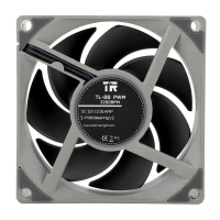 พัดลมแชสซี, Thermalright TL-B8, ขนาด 8 ซม., S-FDB V2 แบริ่ง, พัดลมแชสซี 4 พิน, PWM, 2200RPM