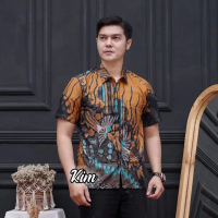 Baju Batik Pria Kemeja Batik Pekalongan Murah Lengan Pendek