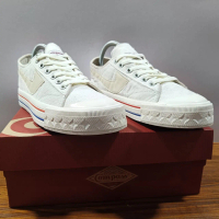 Sepatu Kompas Low White Pria Wanita Kasual Casual Shoes Sneakers