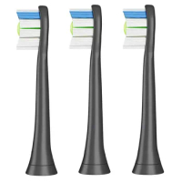 2Pcs Replacement Diamond Brush Heads for Philips HX6064 HX6930 HX6730 Sonic Electric Toothbrush Soft DuPont Bristle Nozzles