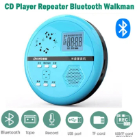 Portable CD Player Walkman Repeater Retro Bluetooth Home Dvd Player Student CD Player English Learning Machine