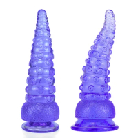 Lesbian Dildo Octopus Huge Anal Plug Premium Liquid Silicone Leyuto Monster Dildo Adult Sex Toy With Dong-Strong Suction Cup