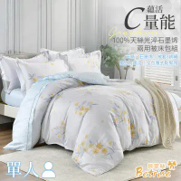 【Betrise】信雅 C量能系列-100%奧地利天絲光淬石墨烯三/四件式兩用被床包組(單人/雙人/加大/特大)-特大