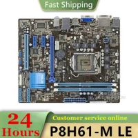 Intel H61 P8H61-M LE motherboard Used original LGA 1155 LGA1155 DDR3 16GB USB2.0 SATA2 Desktop Mainboard