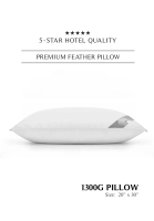 Grand Atelier Grand Atelier Feather Pillow 1300g 100% White Goose Feather (Premium Feather Collectio