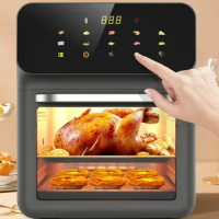9L Oilless Convection Roaster Electric Dual Control Digital LCD Touch Smart Air Fryers