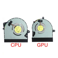 New Laptop CPU GPU Cooling Fan For Asus G751 G751J G751M G751JT G751JY G751JL GTX860 Cooler Radiator FG13 FG15 DC5V 0.5A