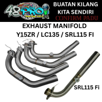 EXHAUST MANIFOLD STAINLESS STEEL Y15ZR / LC135 / LAGENDA FI SRL115FI WITH O2 SENSOR MANIFUL ONLY 1 p