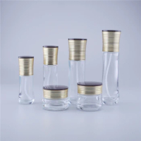 Glass Emulsion Refillable Ointment Bottles Empty Cosmetic Jar Pot Eye Shadow Face Cream Container 30g/50g/40ml/60ml/100ml/120ml