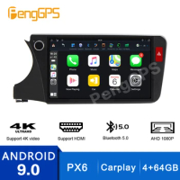 Car Multimedia Headunit for Honda City 2015-2020 Stream Media GPS Parking Mode Recorde PX6 Carplay DSP 4+64G Rear View Mirror