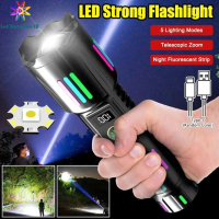 SENTER LED LASER MULTIFUNGSI SUPER TERANG  / SENTER TELSCOPIC ZOOM / SENTER OUTDOOR