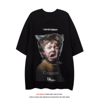 Kemeja-T Oversized S-7XL Cotton Men T-shirts Fashion Oversized Plus Size Half Sleeves Tees Tshirt Sp