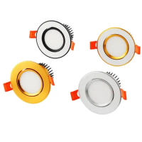 Dimmable LED downlight Goldspot light embedded 5W7W9W12W15W18W background wall light Mall AC85-220V indoor lighting