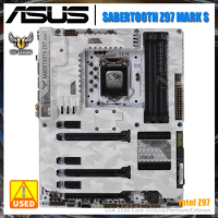 ASUS SABERTOOTH Z97 MARK S Motherboard 1150 Motherboard DDR3 32GB Intel Z97 Support Kit Xeon Core i7 4770K Cpus PCI-E 3.0 USB3.0