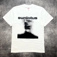 Tshirt SUNLOTUS - SHOEGAZE SAVED MY LIFE White Cotton Combed 24s Tebal kain katun lembut adem nyaman