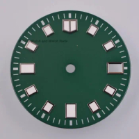 29MM NH35 Dial Green Sterile Watch Dial for Seiko MOD NH35 NH36 NH35A Automatic Mechanical Movement Luminous Face Accessories