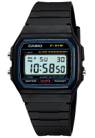 Casio Casio - Jam Tangan Wanita - Black - Resin Strap - F-91W-1D
