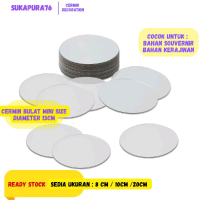 KACA CERMIN BULAT DIAMETER 13CM CERMIN DIY CERMIN SOUVERNIR BAHAN SOUVERNIR