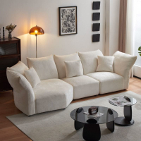 【限時優惠】極簡奶油風Edra花瓣沙發設計師大小戶型客廳貴妃轉角組合模塊沙發