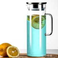 家用防爆冷水壺耐熱玻璃壺涼白開茶壺果汁飲料扎壺大容量透明水瓶