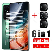 Hydrogel Film For Xiaomi Redmi K40S Screen Protector + Camera Lens Tempered Glass on Redmi K40 K50 Gaming Edition K20 K30 Pro