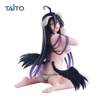 Original TAITO Desktop Cute Overlord Albedo Swimwear Anime Action Figurine Model Collection Toys for Boys Gift