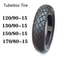 Tubeless Tyres 120/90-15 130/90-15 150/80-15 170/80-15 Motorcycle tyres Vacuum Accessories
