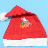 印花 小聖誕帽 不織布(兒童專用)/一頂入(定20) 兒童聖誕帽-5601