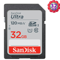 SanDisk 32GB 32G SDHC【120MB/s】SD Ultra UHS-I UHS C10 Class 10 SDSDUN4-032G 相機記憶卡【序號MOM100 現折$100】