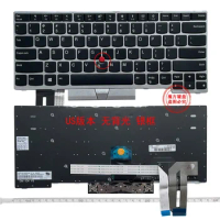 New US Keyboard for IBM Lenovo L380 L480 T480 T480S R480 L390 Laptop Keyboard Silver Frame Mouse Stick