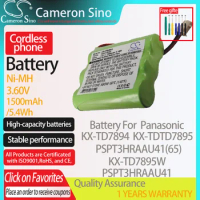 CameronSino Battery for Panasonic KX-TD7894 KX-TDTD7895 PSPT3HRAAU41 KX-TD7895W fits Casio BAT-1000-A Cordless phone Battery