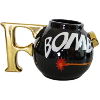 Bomb Cup 3D Landmine Cup Ceramic Coffee Cup Creative Trend Boom Coffee Mug Large Capacity 650ML Water Cup Christmas Gift