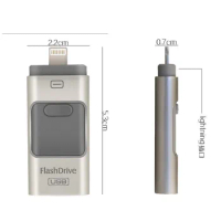 USB Flash Drives Compatible iPhone/iOS/Apple/iPad/Android PC 128GB [3-in-1] Lightning OTG Jump Drive 3.0 USB Memory Stick