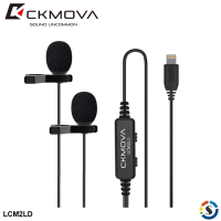 CKMOVA LCM2LD(Lightning) 全向電容式雙頭領夾式麥克風