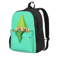 Plumbob School Bag Big Capacity Backpack Laptop 15 Inch Sims 4 Plumbob The Sims Sims 2 Sims 3