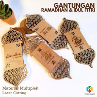 Hiasan Gantungan/Ornamen Gantungan Ramadhan Idul Fitri - 1 Sisi Pasti Ori