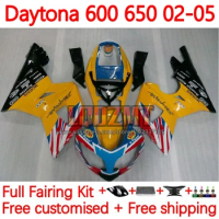Yellow stock Body For Triumph Daytona600 Daytona 650 600 Daytona650 2002 2003 2004 2005 Daytona 600 02 03 04 05 Fairing 148No.9