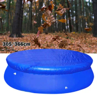 Durable Trampoline Cover Rain Cover 305/366cm Dust-proof Foldable Outdoor Supplies Protective Film For Swimming Pool