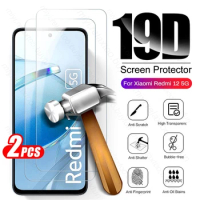 Redmi12 5G Case 2PCS Screen Protective Tempered Glass For Xiaomi Redmi 12 5G 4G Redmy Readmi 12 2023 Toughened Glass Coque Funda
